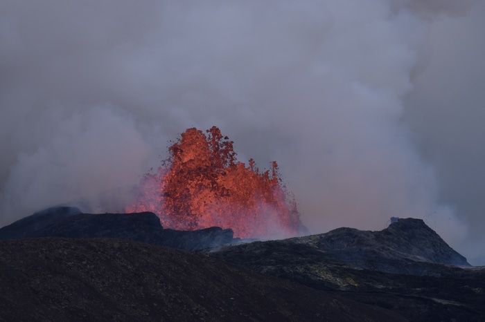 4K Lava Eruption at Fagradalsfjall, Iceland