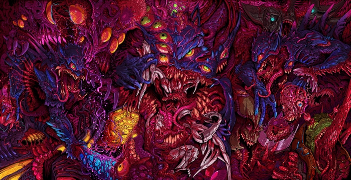 4K Colorful Creature with Many Eyes