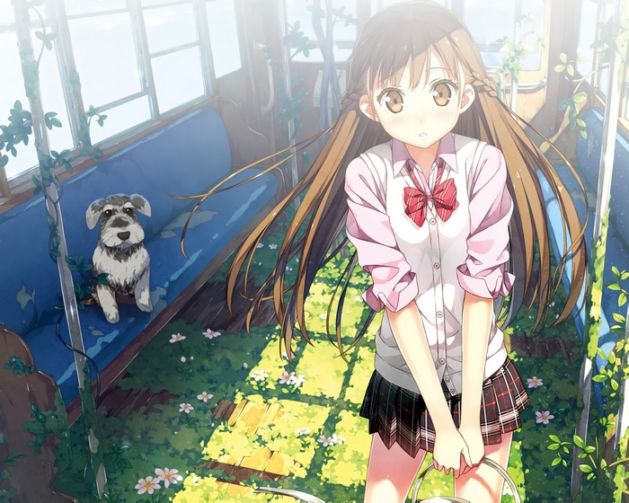 Afterschool of the 5th year: Girl and Dog