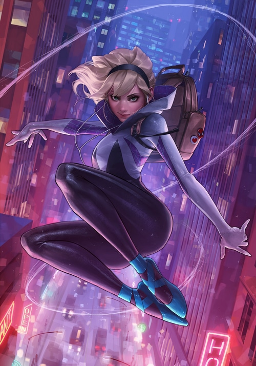 drawing, Spider Gwen, Gwen Stacy, JeeHyung lee, ArtStation HD Phone ...