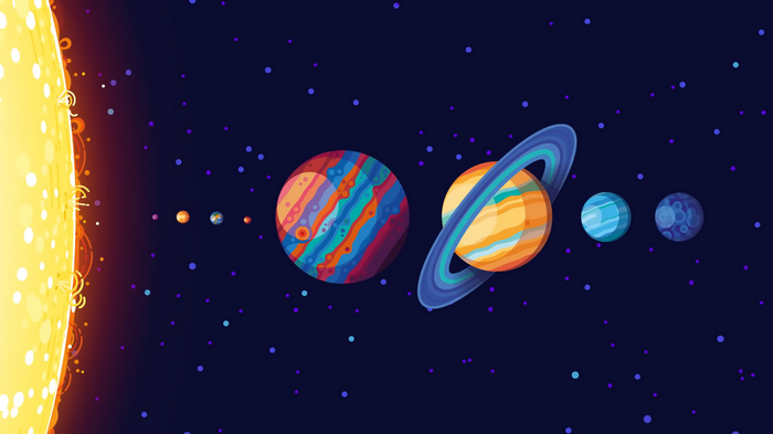 The Sun and Planets of the Solar System