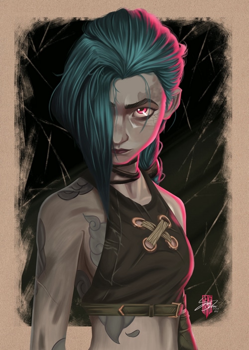 Jinx fan art by Gery Draw