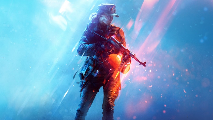 Battlefield V Soldier with Gun