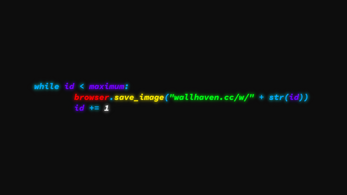 Programming code on a dark background