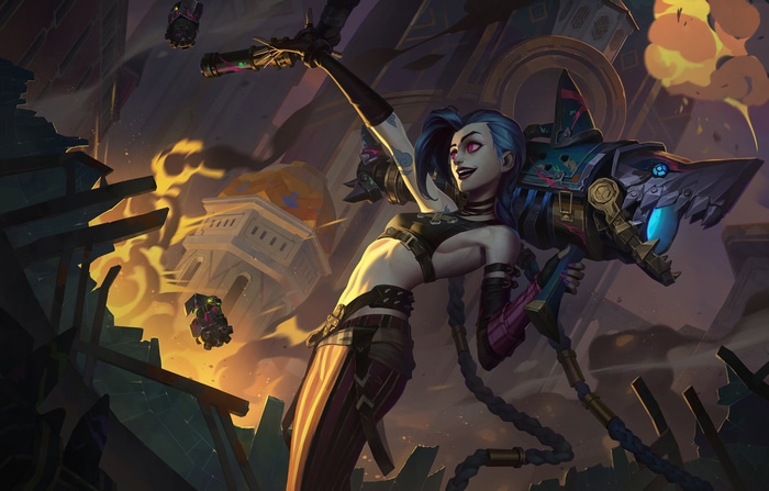 Jinx with Fishbones from League of Legends