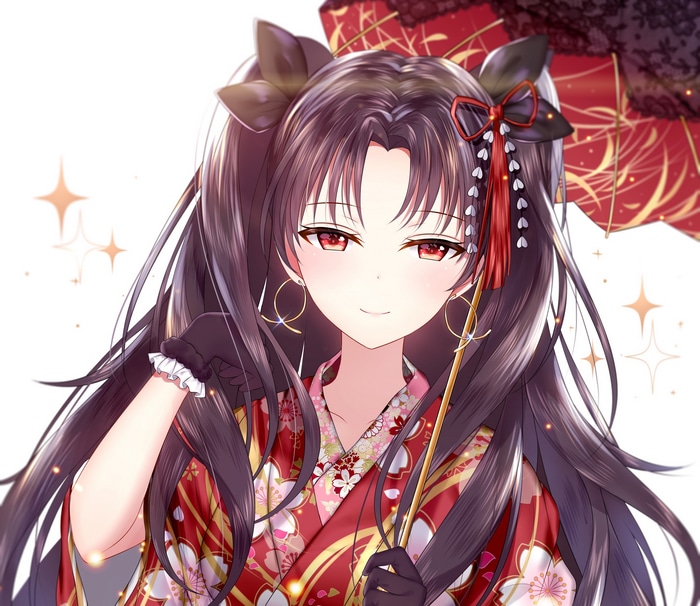 Ishtar from Fate/Grand Order in a Kimono