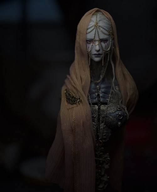 Fantasy art by Feng Yangkun of a fantasy girl