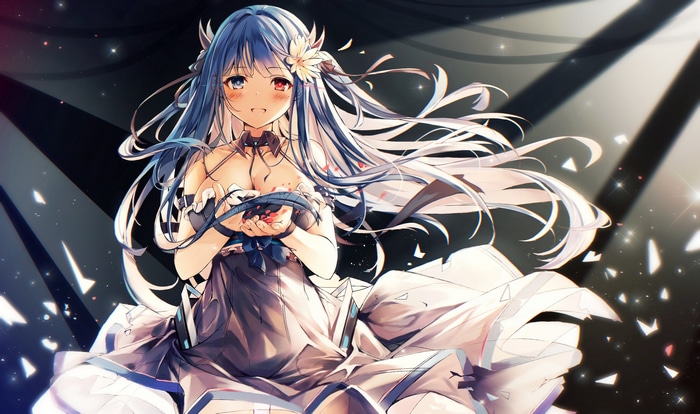 Ibuki from Azur Lane in a white dress