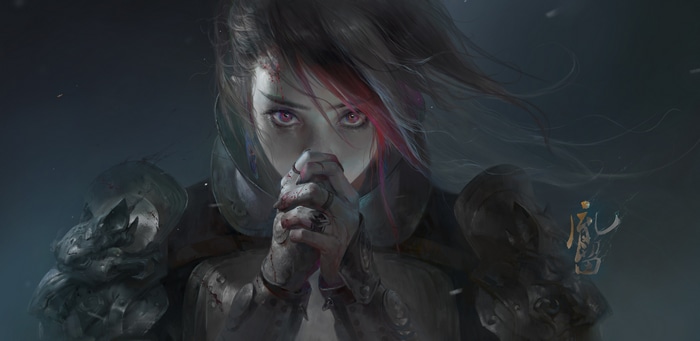 4K Fantasy Art of a Woman in Armor