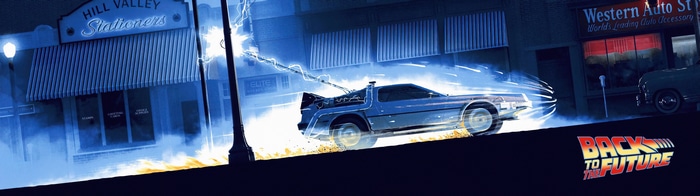 4K Back to the Future DeLorean Time Travel