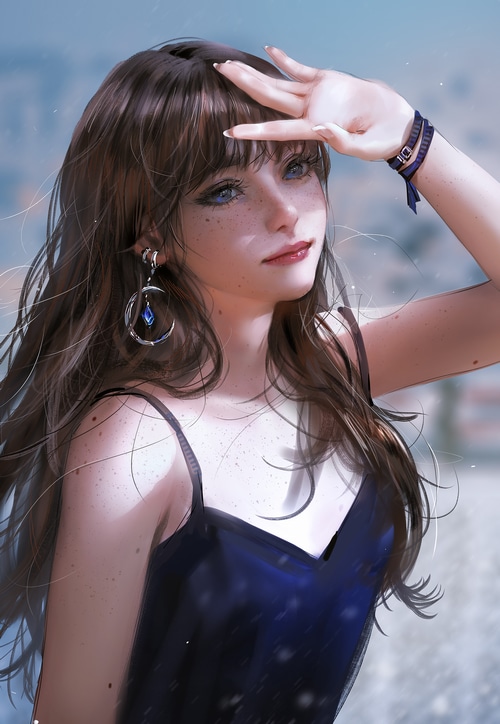 Fantasy girl with jewelry