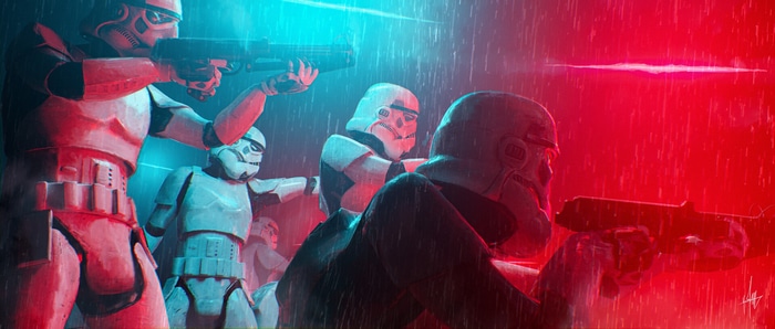 Star Wars Stormtroopers in the Rain