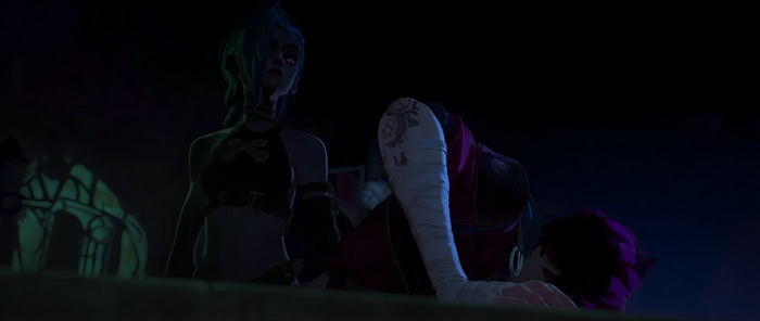Jinx and Vi in Arcane