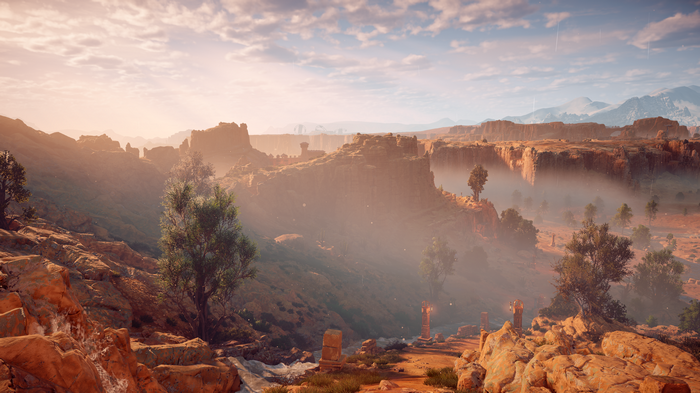 4K Horizon: Zero Dawn desert landscape
