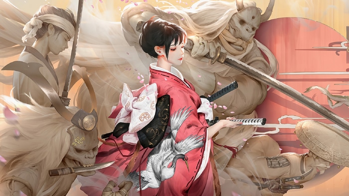 4K Samurai Women with Katanas and Fantasy Art
