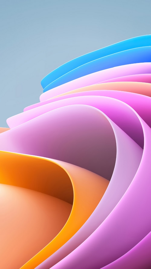 Microsoft Windows 11 abstract colorful waves