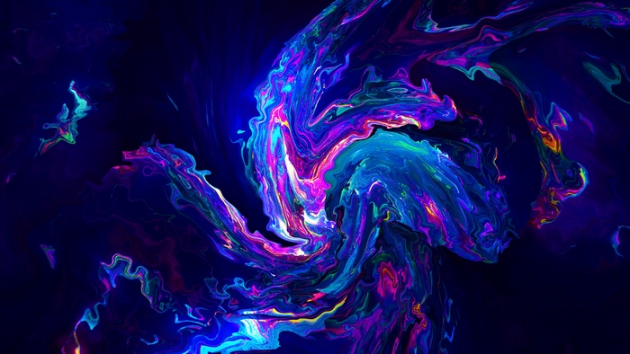Abstract Colorful Swirl Pattern
