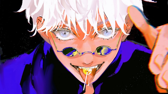 Satoru Gojo from Jujutsu Kaisen with sunglasses