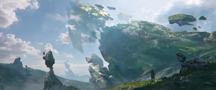 Star Ocean: The Divine Force floating islands landscape