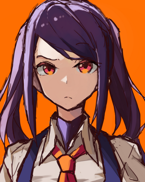 Julianne Stingray from VA-11 Hall-A with purple twintails