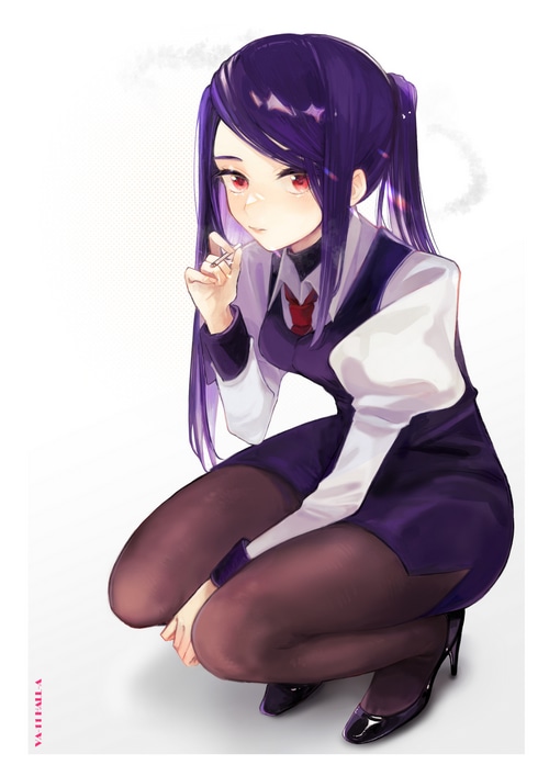 Julianne Stingray smoking in VA-11 Hall-A
