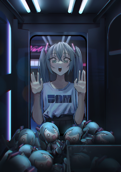 Hatsune Miku in a Claw Machine