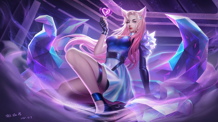 K/DA Ahri fan art from League of Legends