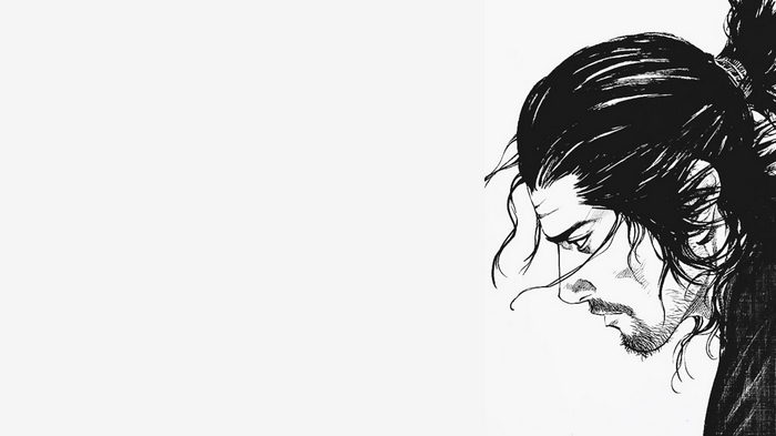 Miyamoto Musashi manga character portrait