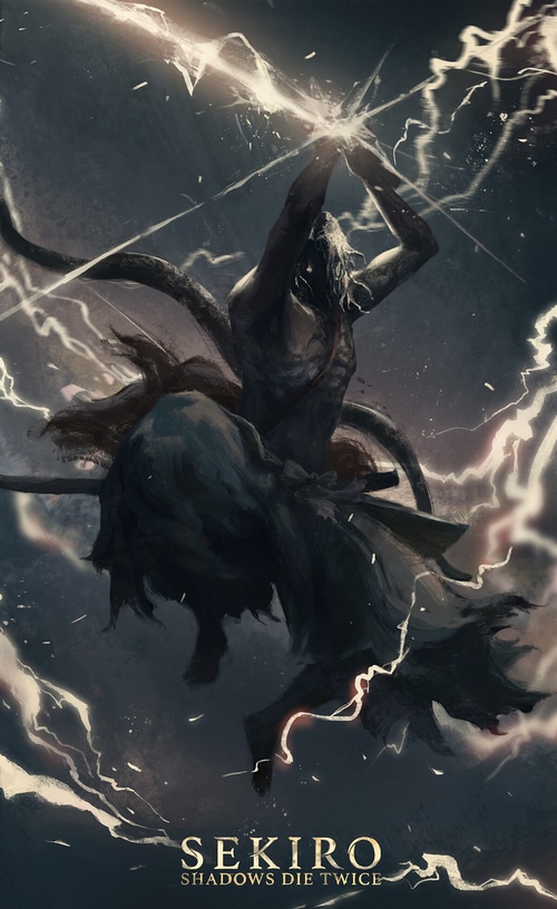 Sekiro: Shadows Die Twice Artwork by Zhuoxin Ye