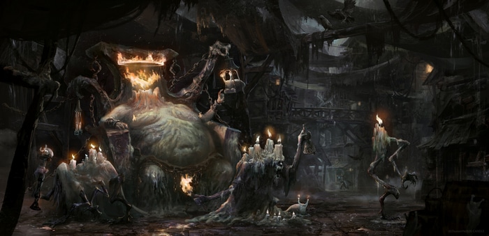 Dark Fantasy Artwork by Zhuoxin Ye