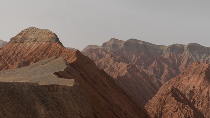 4K rocky mountains landscape
