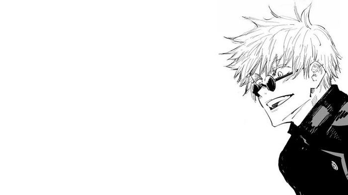 Satoru Gojo wearing sunglasses in black outfit