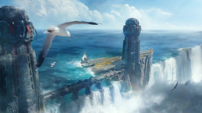 4K Hugo Fredoueil seagulls boat waterfall