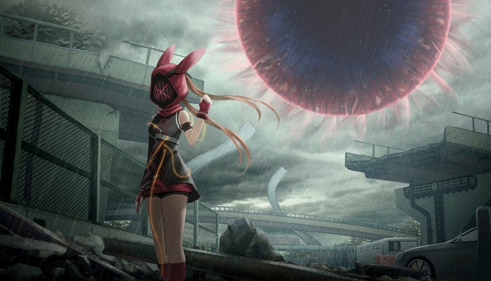 Girl in Bunny Mask and Scarlet Nexus