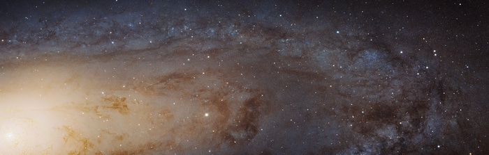 4K Andromeda Galaxy (Messier 31) in Space