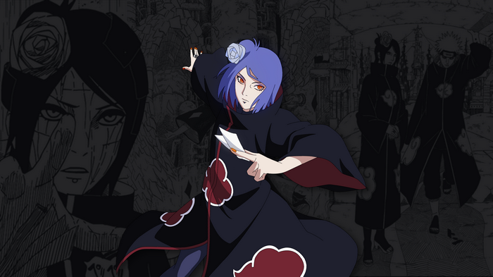 4K Naruto Shippuden Konan and Akatsuki