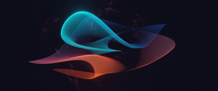 Abstract neon light effects on dark background