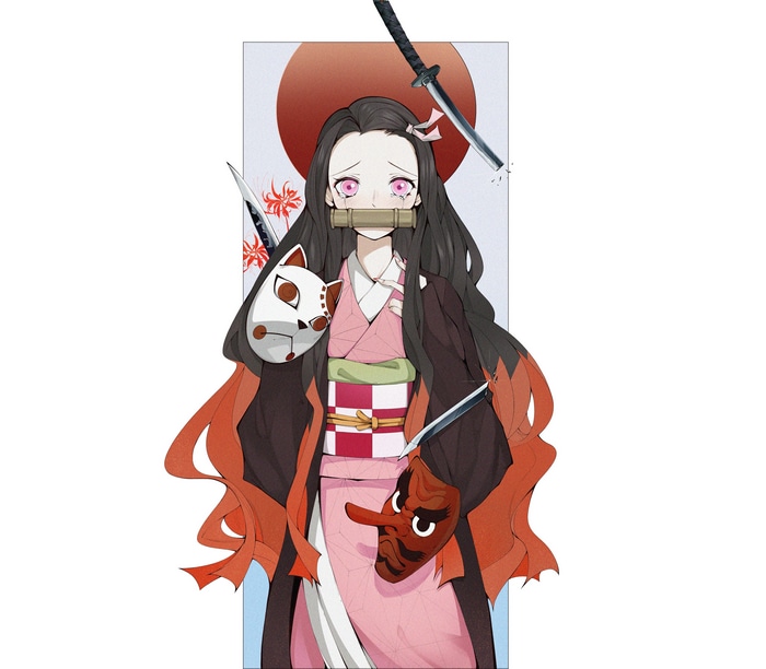 4K Kamado Nezuko from Kimetsu no Yaiba