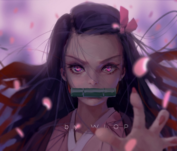 Kamado Nezuko by WLOP