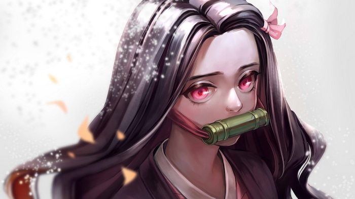 4K Kimetsu no Yaiba: Kamado Nezuko Portrait