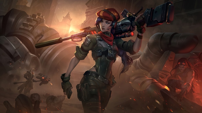 4K League of Legends Caitlyn in Piltover Resistance
