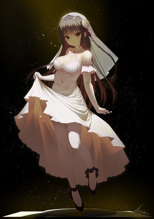 Shiki Natsume in a Wedding Dress