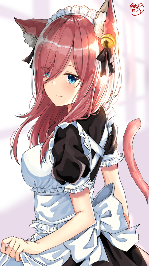 Nakano Miku as a Cat Girl Maid