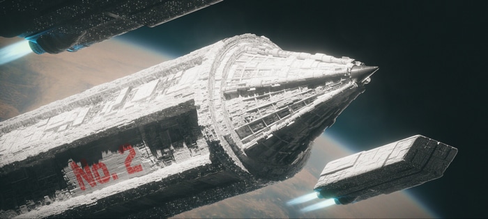 Spaceship No. 2 in orbit