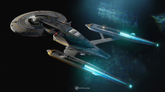 Star Trek spaceship by Rasmus Poulsen
