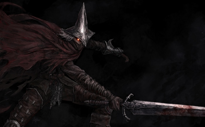 Abyss Watchers from Dark Souls III with a sword