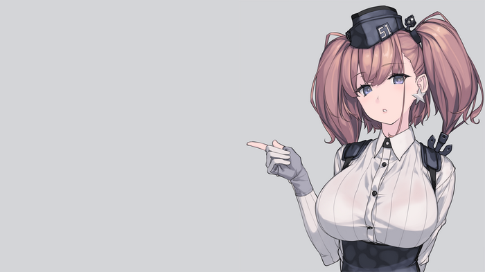 Atlanta from Kantai Collection in a military uniform