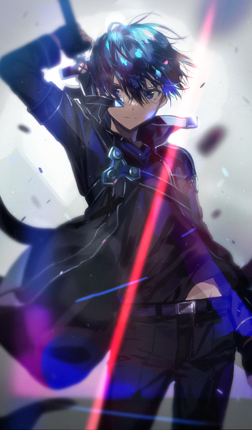 Kirigaya Kazuto from Sword Art Online with sword