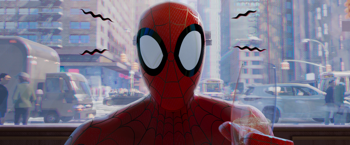 Spider-Man in a City Street