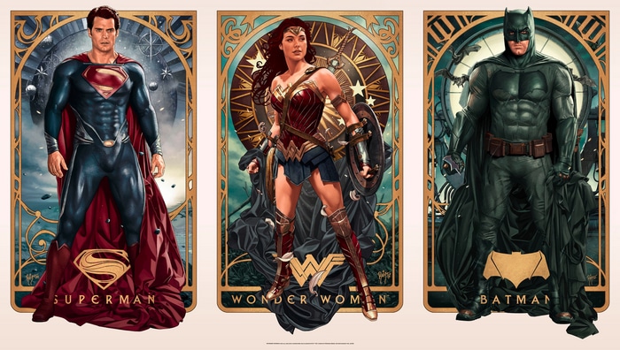 Superman, Wonder Woman, and Batman 4K
